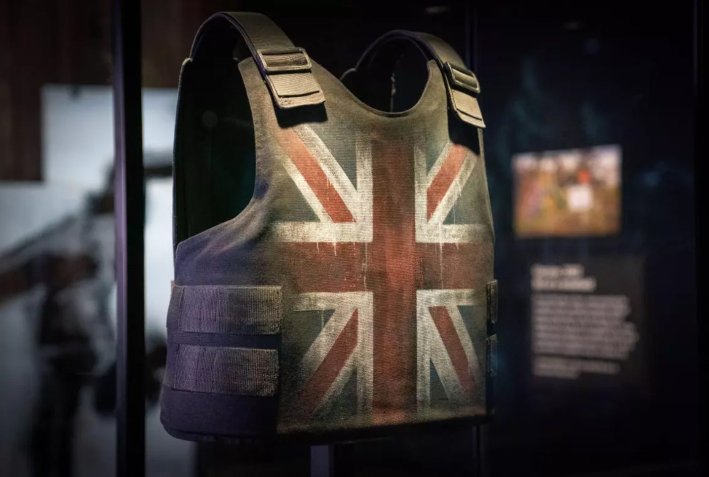 The stab-proof vest worn by Stormzy at Glastonbury in 2019 which was designed by street artist Banksy is on display at the new Cut & Run exhibition at Glasgow's GoMA. Image: © Alamy 2024 Alamy Stock Photo