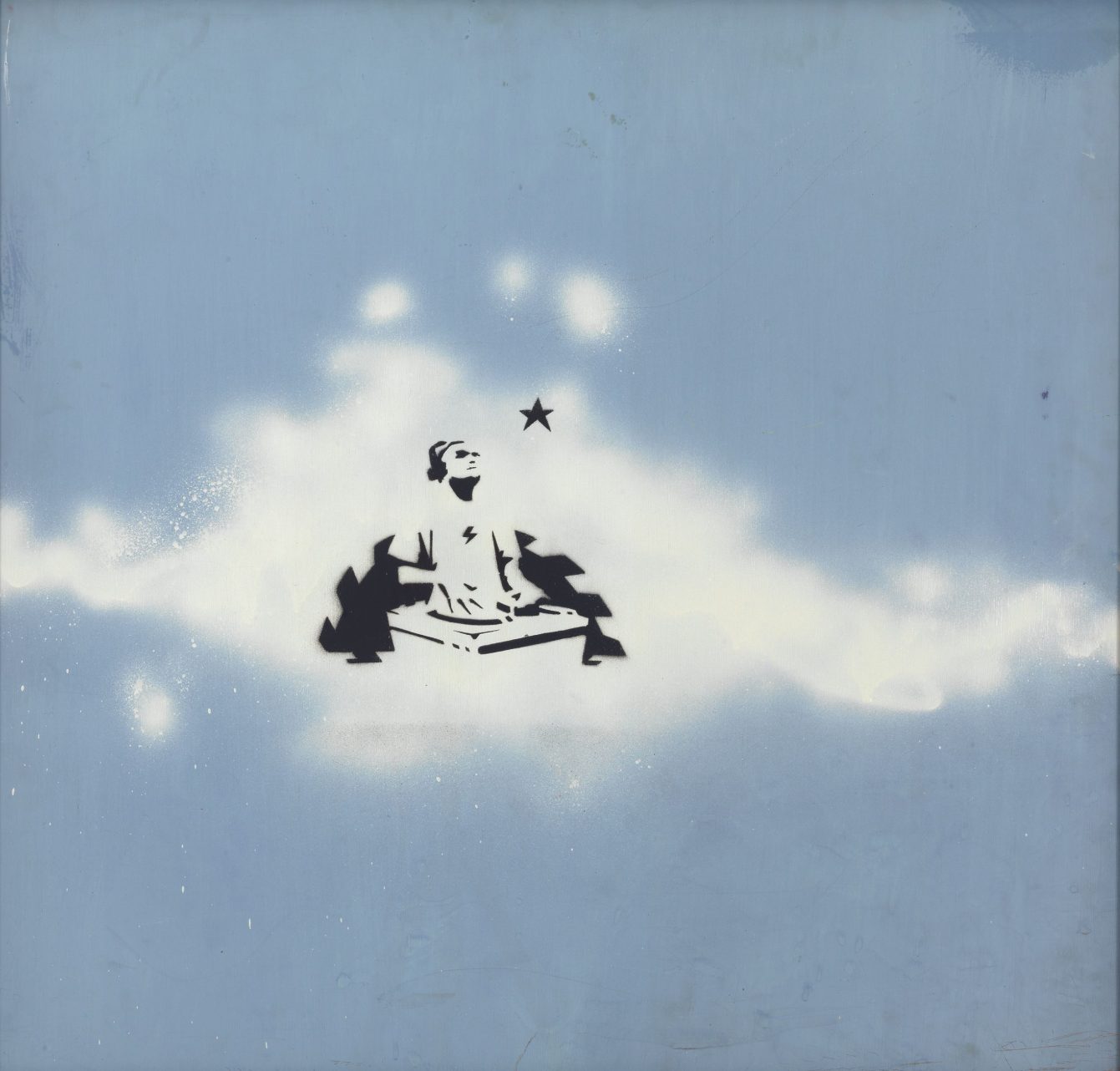 Banksy,  Cloud DJ, 1998-1999