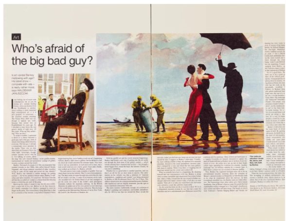 Waldemar Januszsak, ‘Who’s afraid of the big bad guy?’, The Sunday Times, 23 Oct. 2005