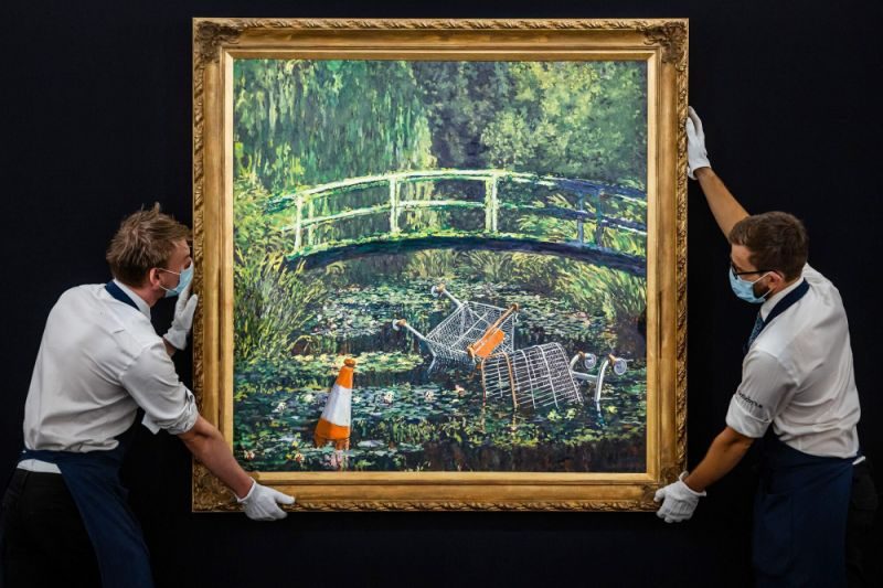 BANKSY, Show Me The Monet (after Claude Monet)