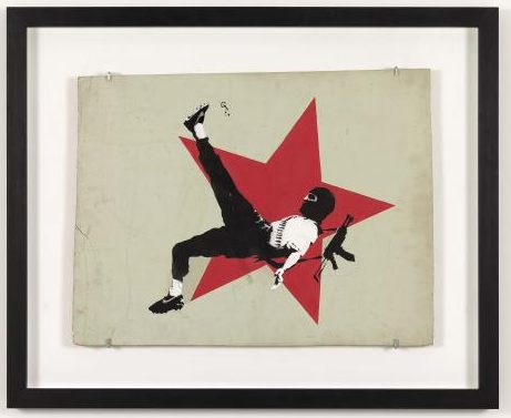 Banksy, Football Terrorist, 2001