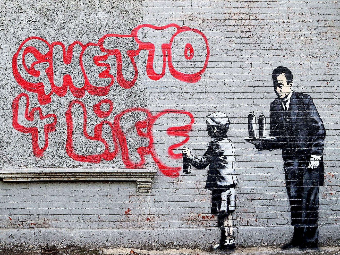Banksy, Ghetto For Life mural