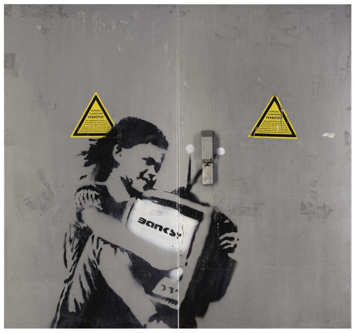 Banksy, Girl with TV, 2004