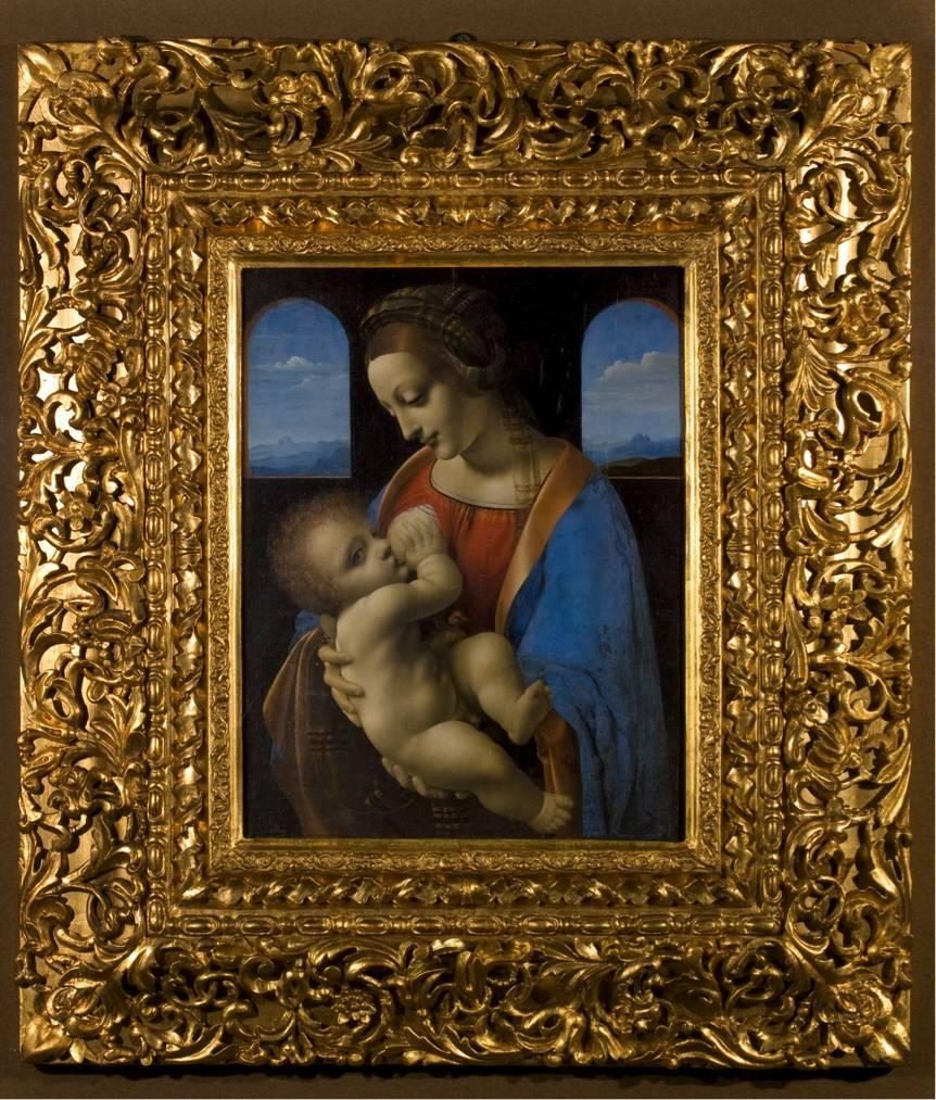 Leonardo da Vinci and workshop, Madonna Litta, c. 1490–1491. State Hermitage Museum, St Petersburg.