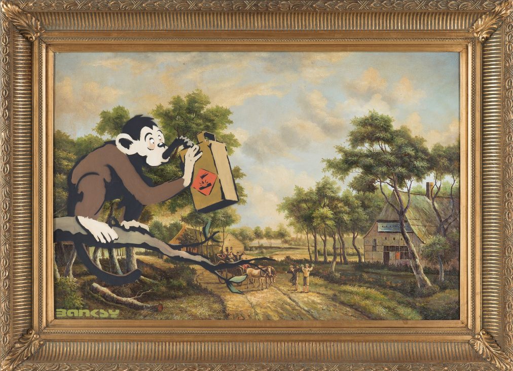 Banksy, Monkey Poison, 2004