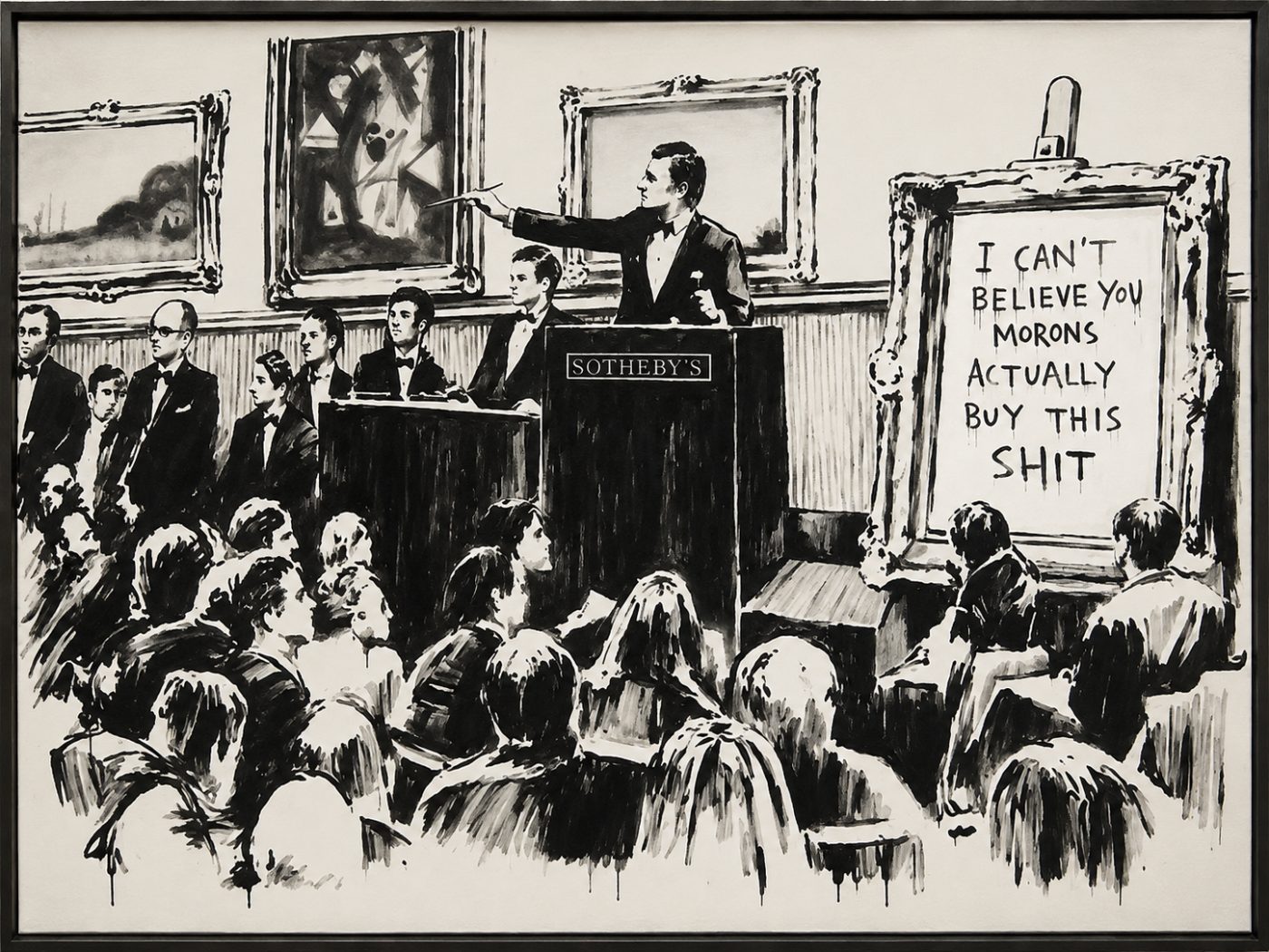 Banksy, Morons, 2006