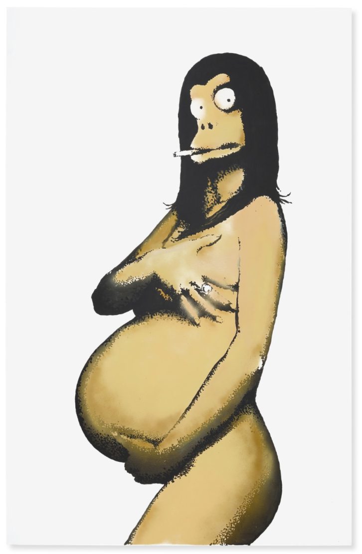 Banksy, Original Concept for Barely Legal Poster (After Demi Moore), 2006