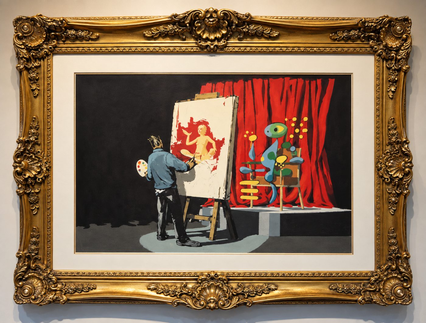 Banksy, Portrait of An Artist, 1998