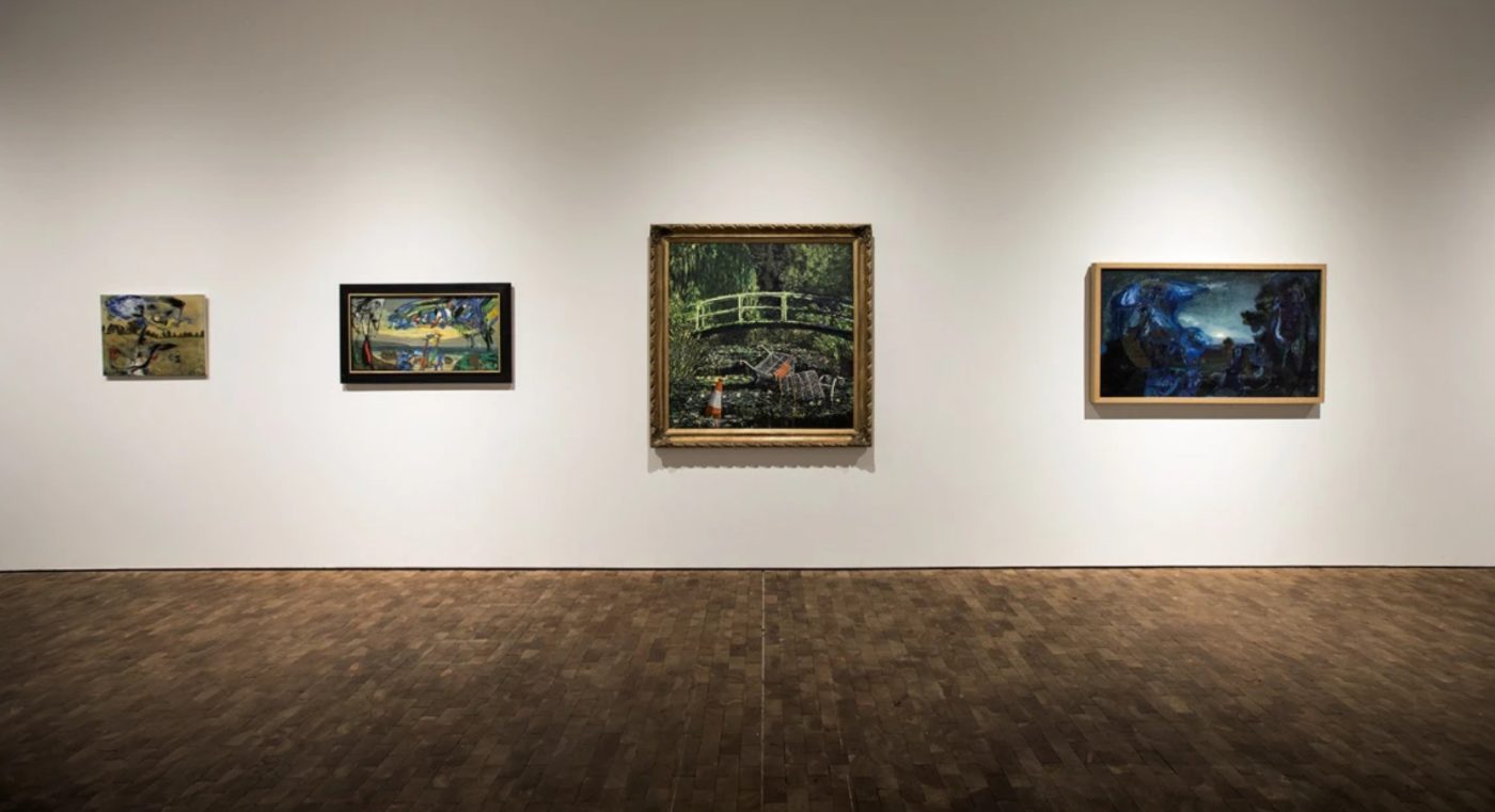 Installation view of Show Me the Monet at Art Strikes Back, Museum Jorn, Denmark, September - December 2019 Image: © Engedalfotografi.dk Artwork: © BANKSY 2020