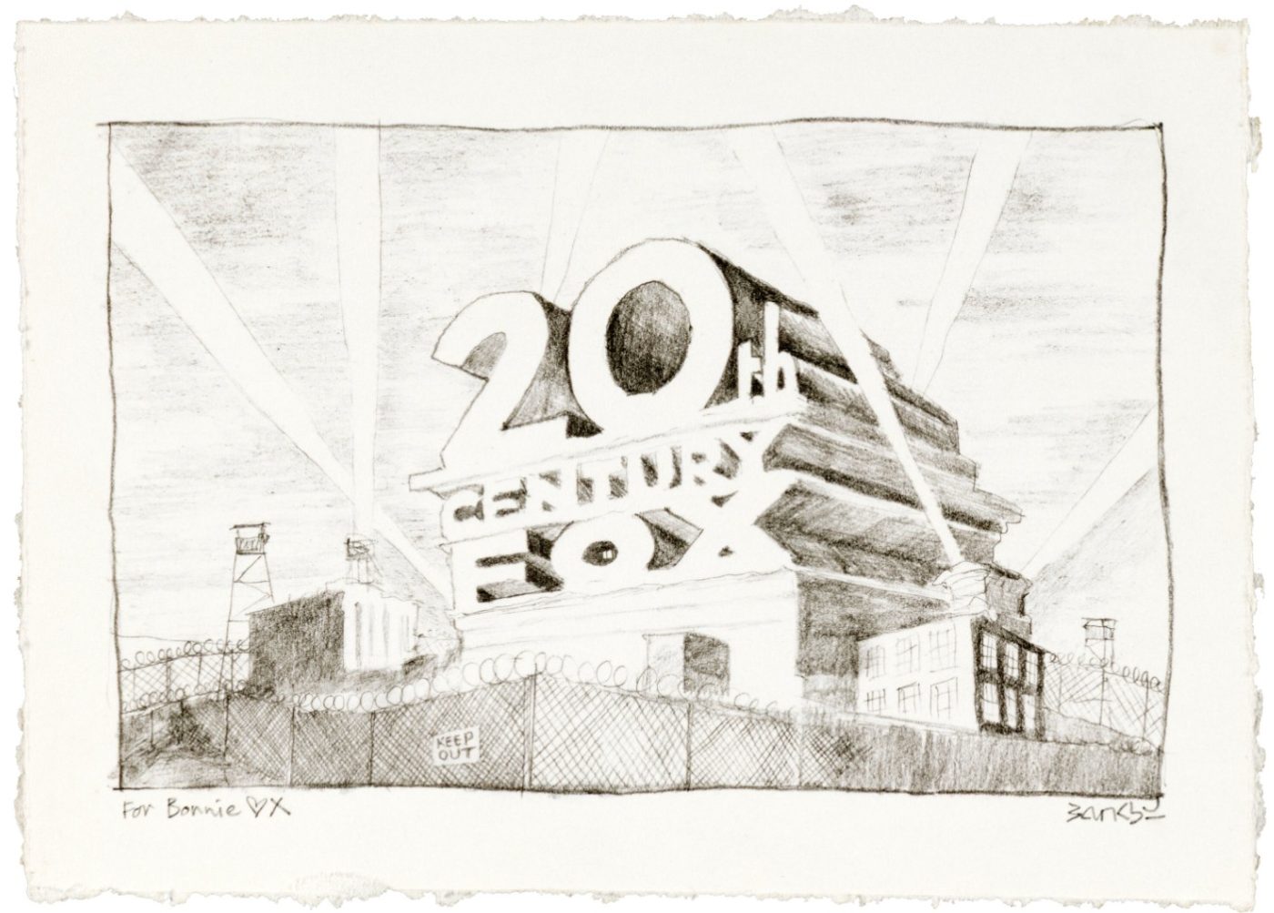 Banksy, The Simpsons Original Drawing, 2010