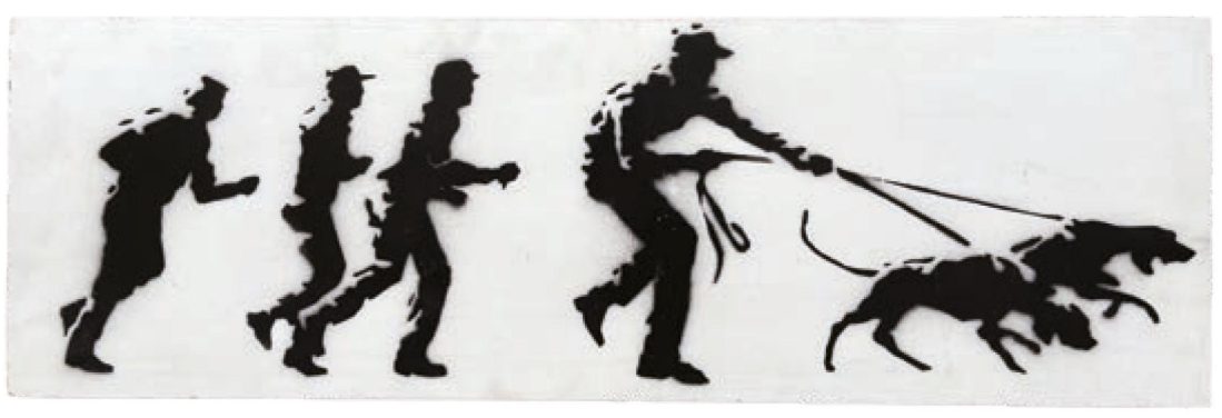 Banksy, Untitled (Bloodhounds), 1998