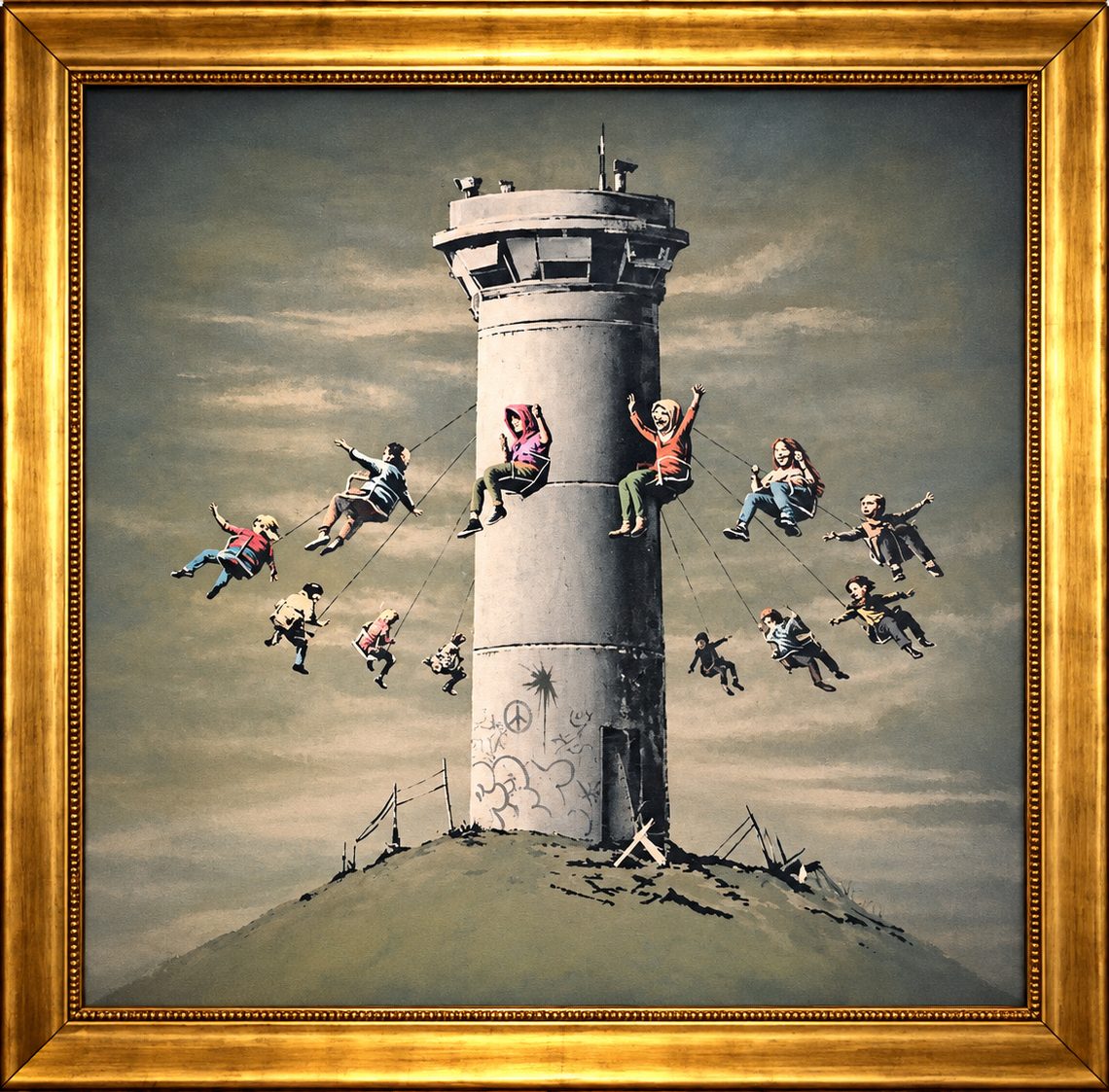 Banksy, Watchtower, 2017