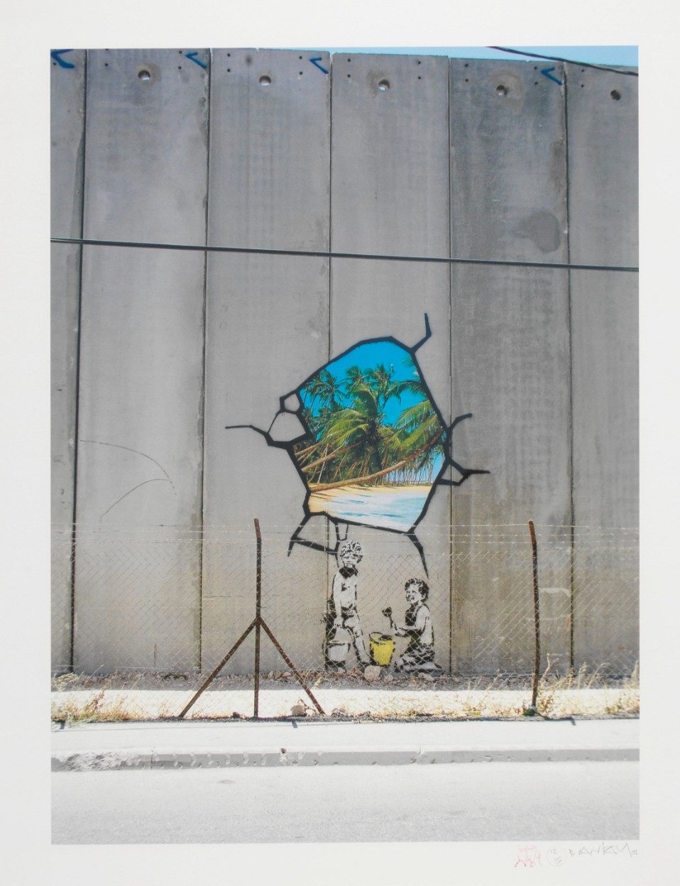 Banksy, Separation Wall (Beach Boys), 2006