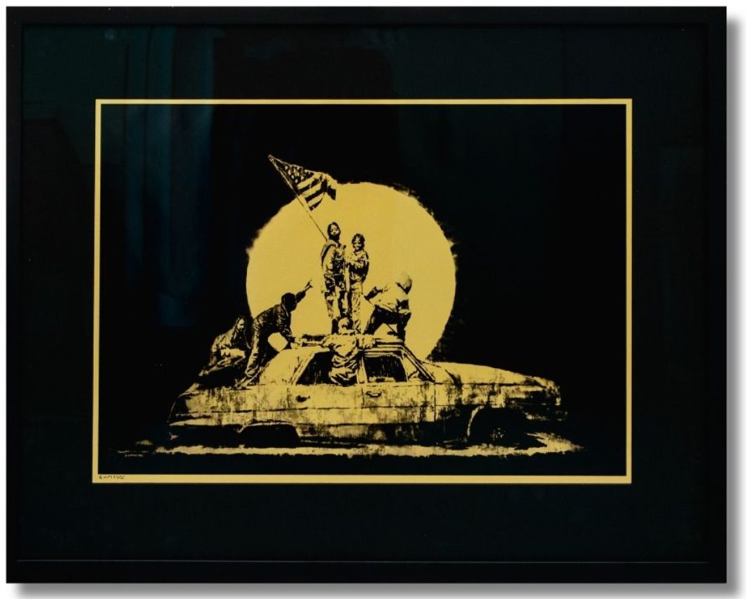 Banksy, Flag, 2006-2007