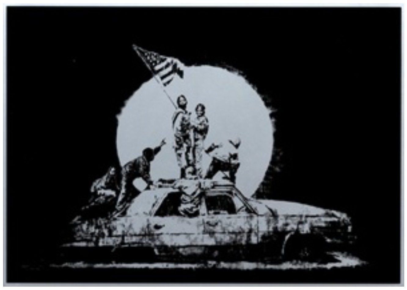 Banksy, Flag, 2006-2007
