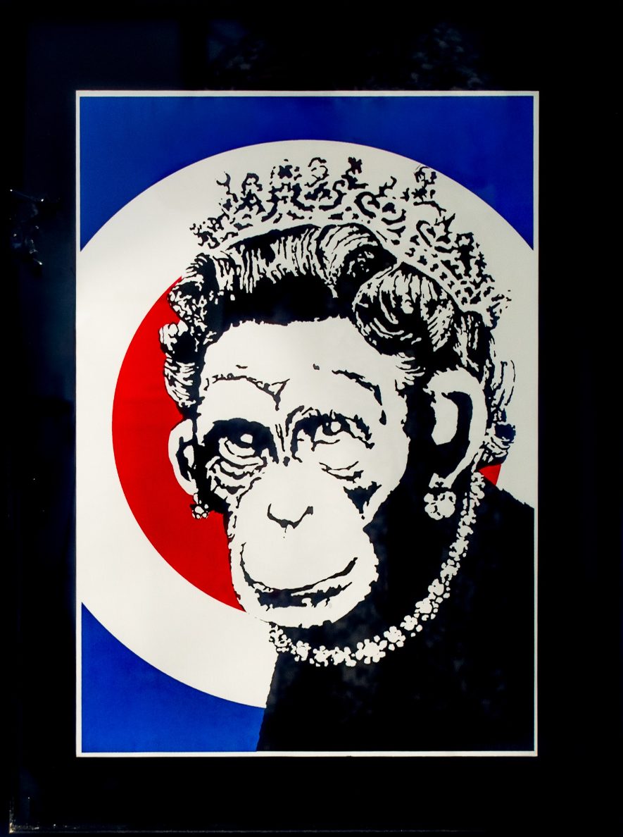 Banksy, Monkey Queen, 2003