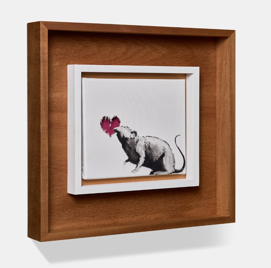 Banksy, Rat and Heart, 2015
